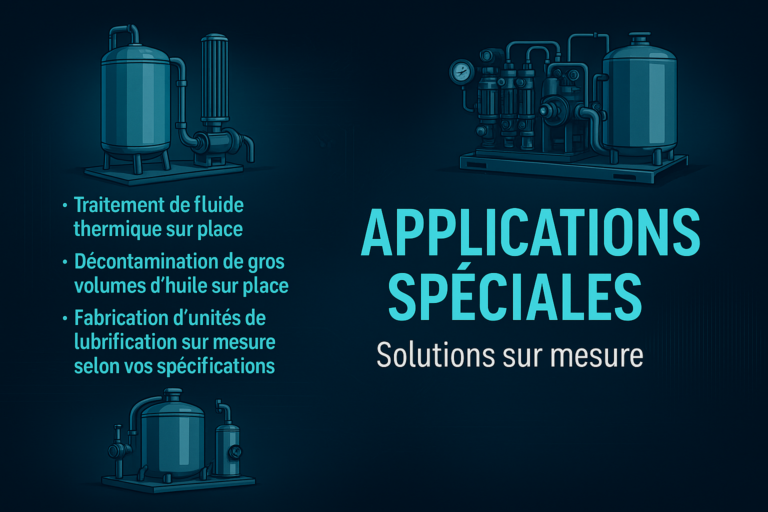 Équipements variés et projets spéciaux